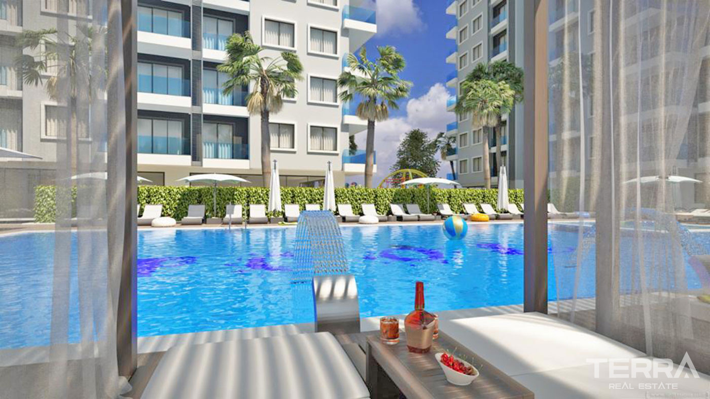 Sea View Apartments in Alanya Mahmutlar Only 200 m from the Beach - 51898