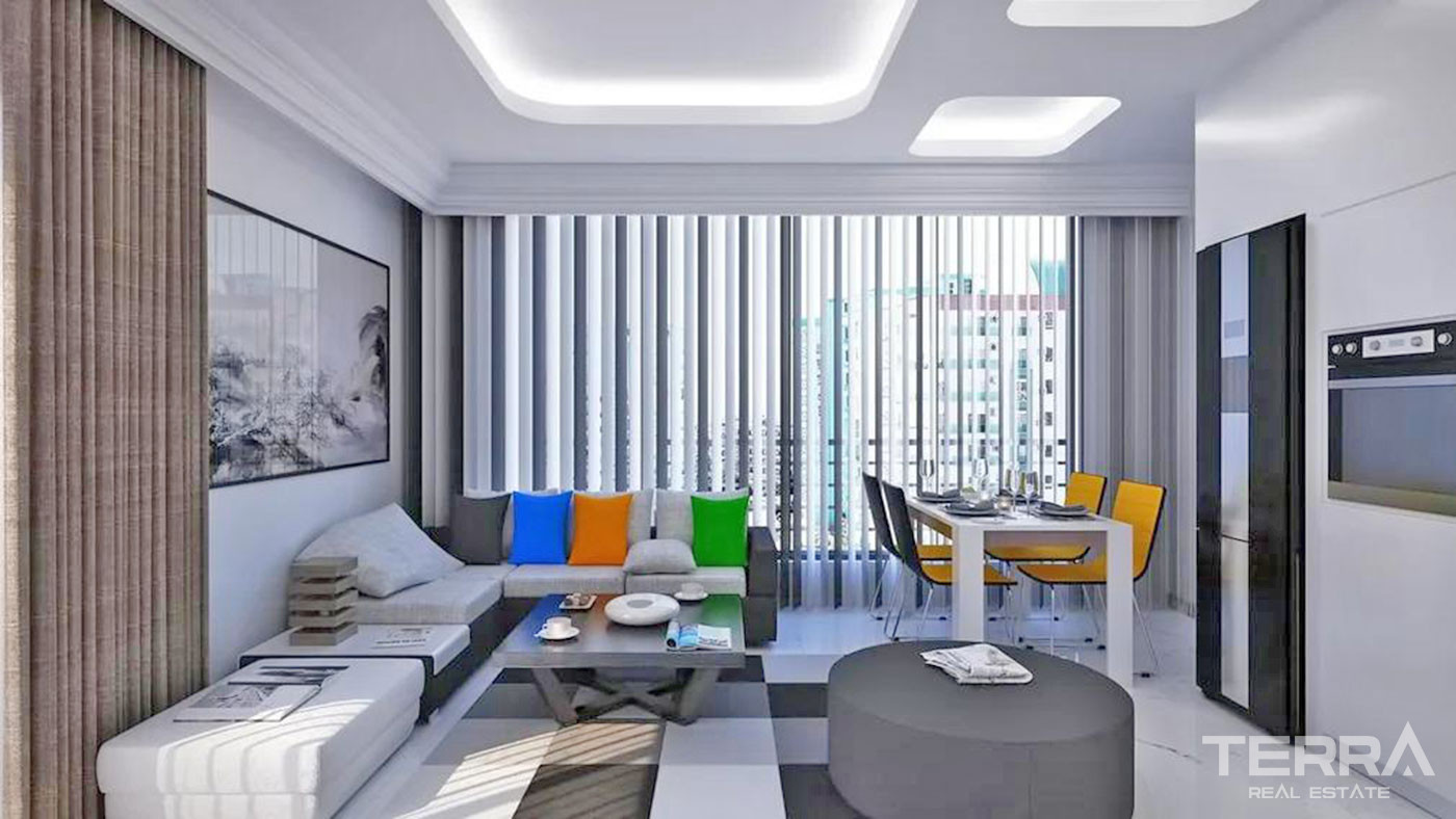 Sea View Apartments in Alanya Mahmutlar Only 200 m from the Beach - 51914