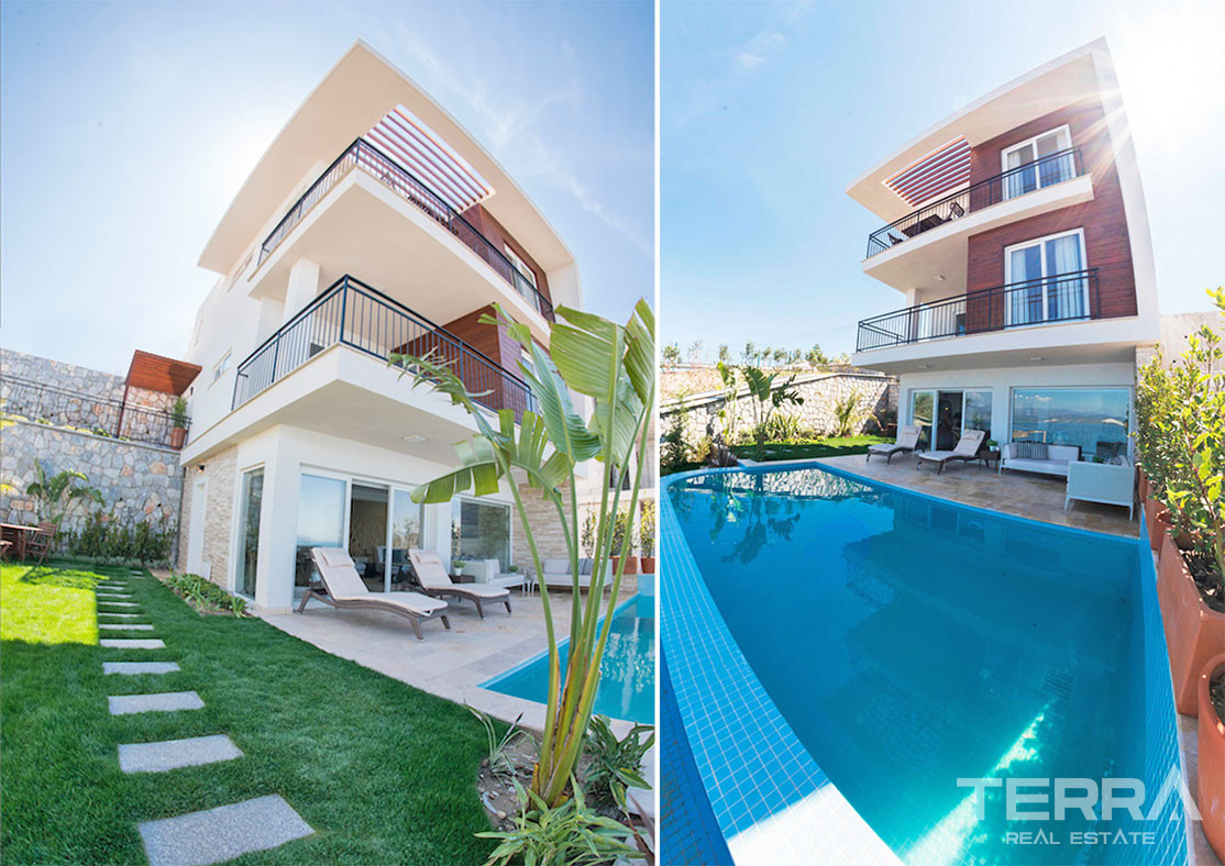 Charmantes Villas Avec Vue Mer & Zones de Loisirs à Bodrum - 52369