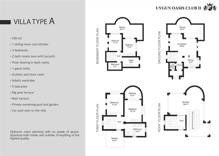 Exclusive Detached Villas to Buy in Alanya Close to the Konaklı Beach - 851