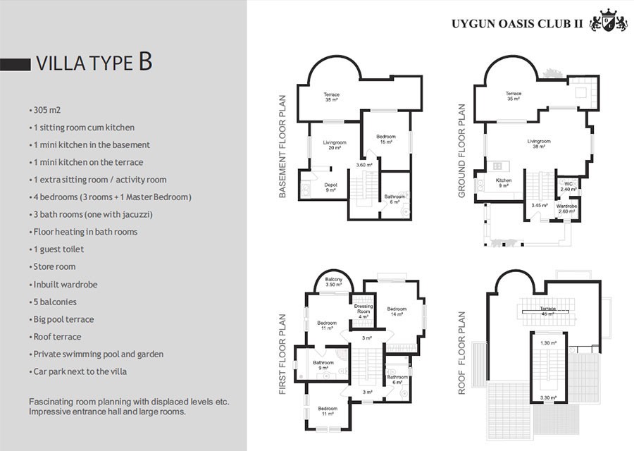 Exclusive Detached Villas to Buy in Alanya Close to the Konaklı Beach - 854
