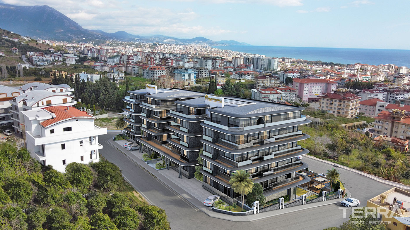 Luxury Apartments in Alanya with Wonderfull Sea and Castle Views - 52804