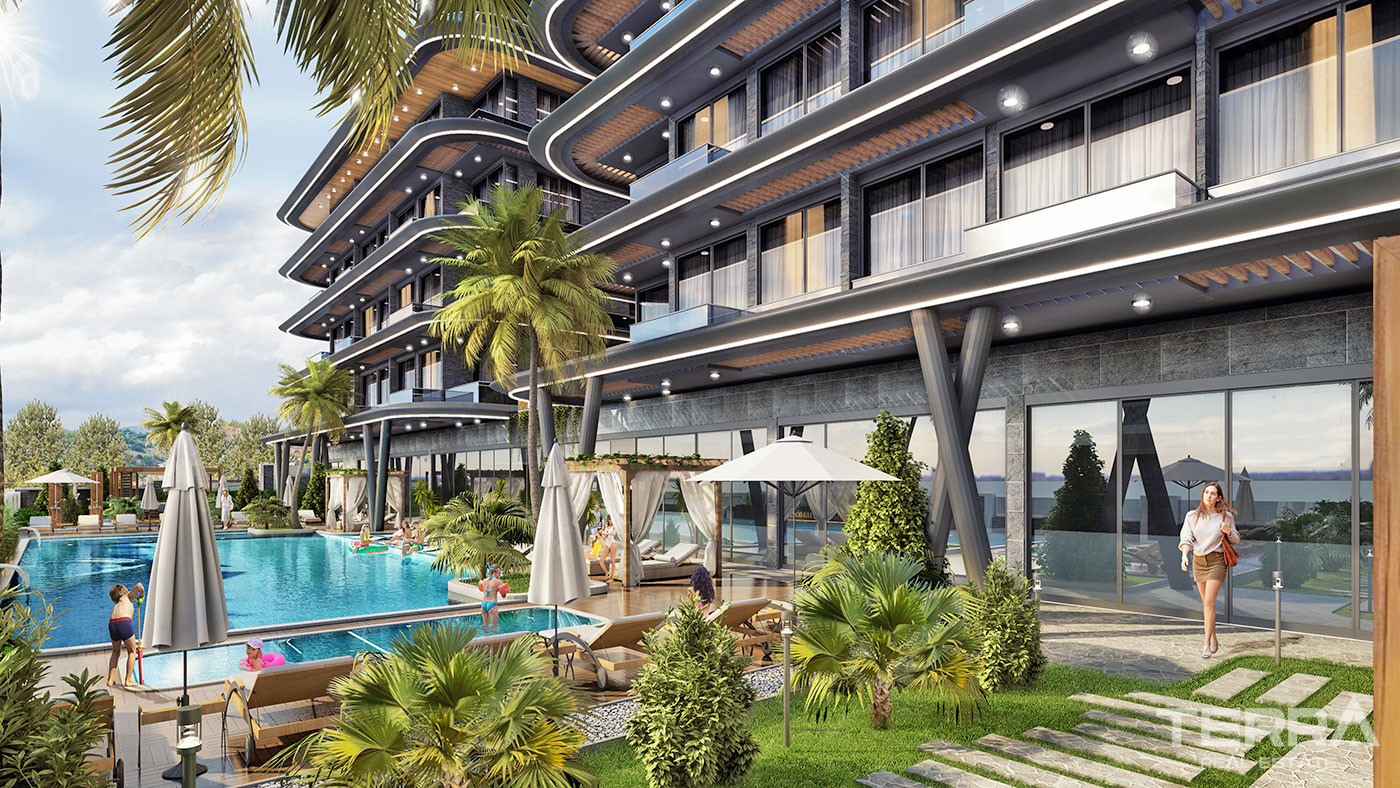 Luxury Apartments in Alanya with Wonderfull Sea and Castle Views - 52812