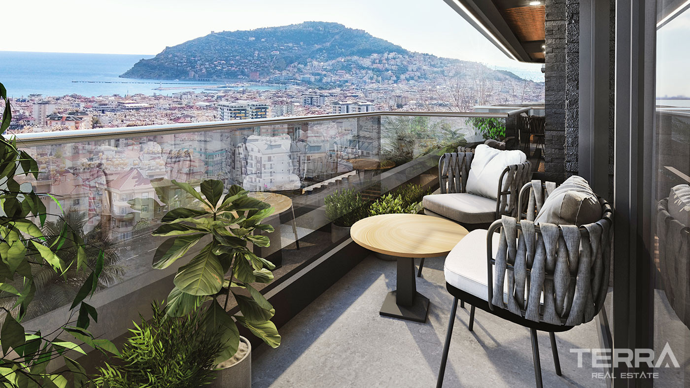 Luxury Apartments in Alanya with Wonderfull Sea and Castle Views - 52824