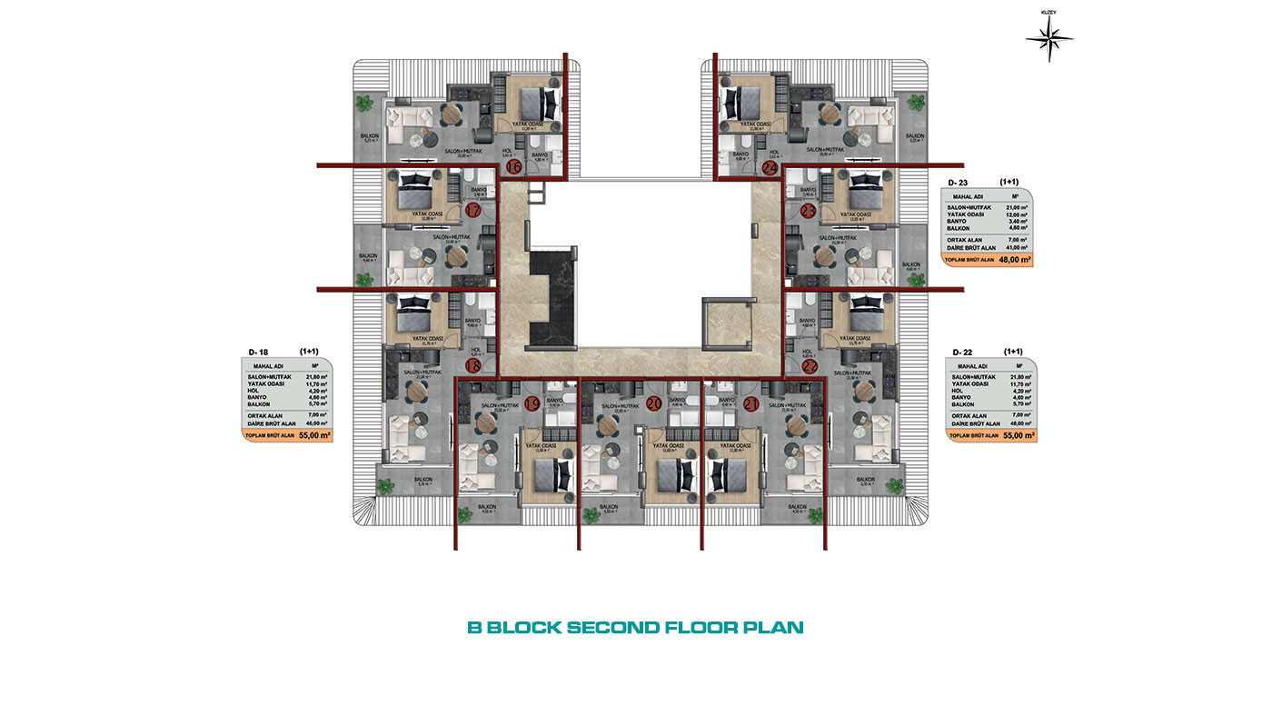 Luxury Apartments in Alanya with Wonderfull Sea and Castle Views - 59337