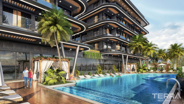 Luxury Apartments in Alanya with Wonderfull Sea and Castle Views