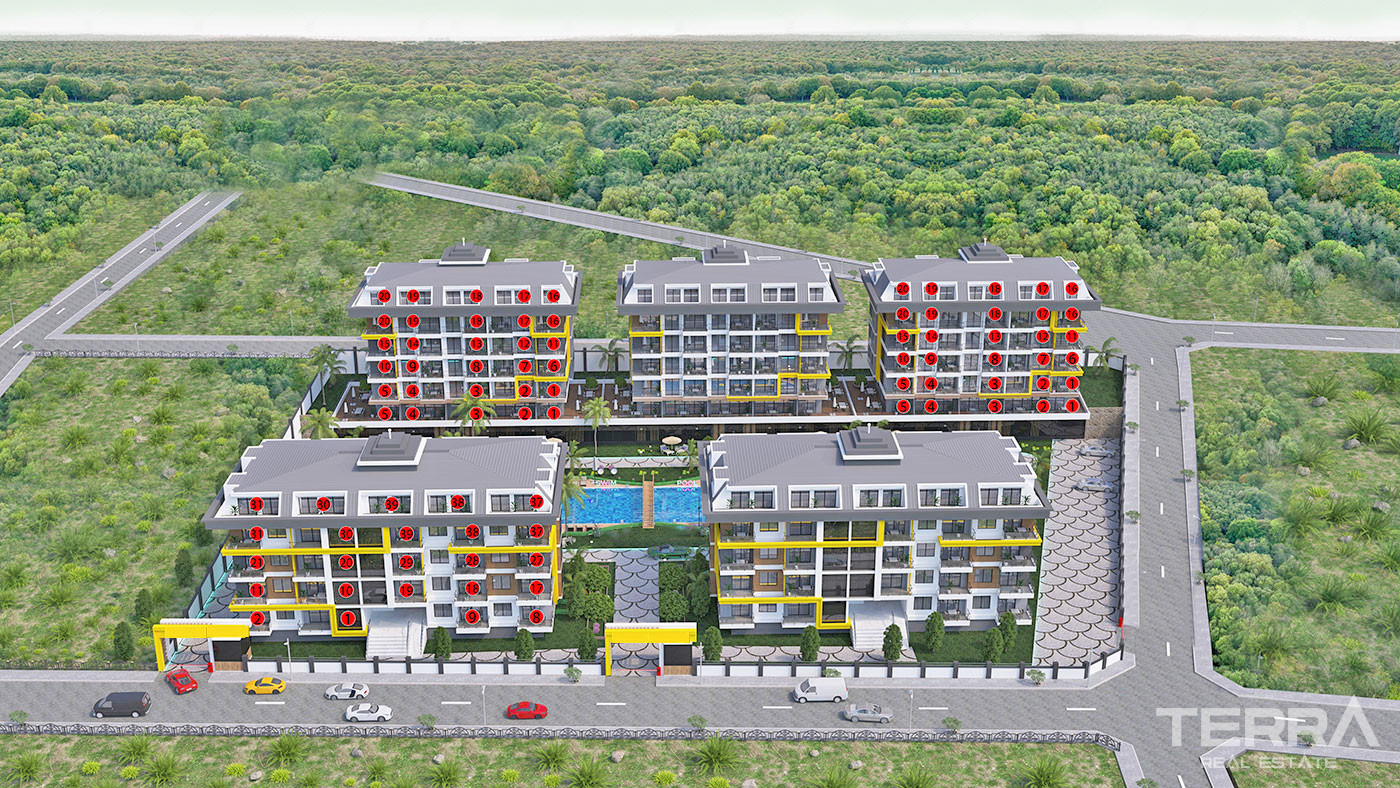 Apartments For Sale in Botanic Garden, Kestel, Alanya - 53022