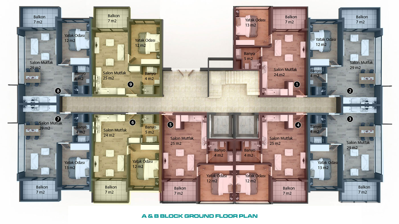 Apartments For Sale in Botanic Garden, Kestel, Alanya - 53057