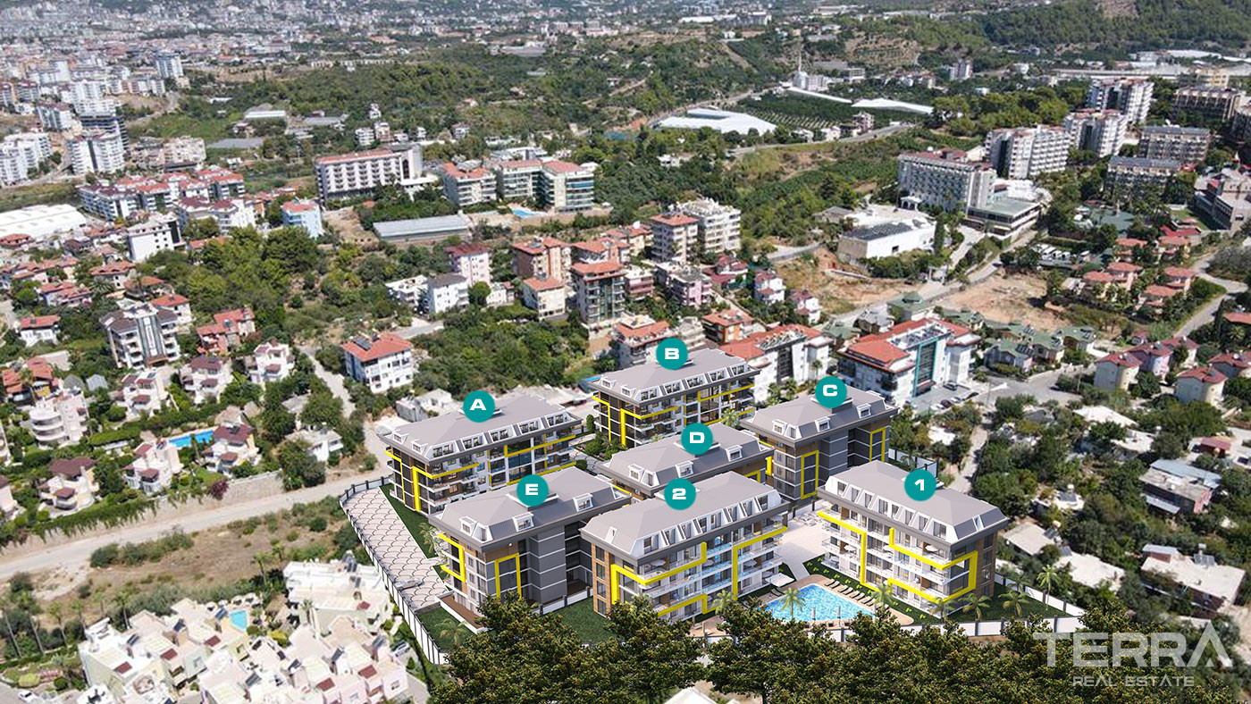 Apartments For Sale in Botanic Garden, Kestel, Alanya - 53584