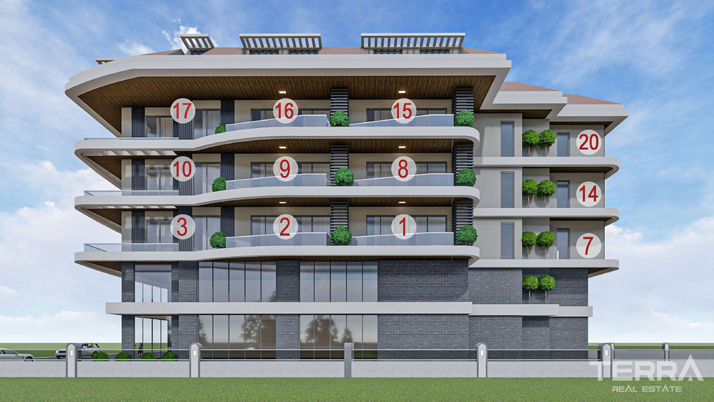 Luxury Apartments in Alanya Kestel Within Only 150 m From the Beach - 53221
