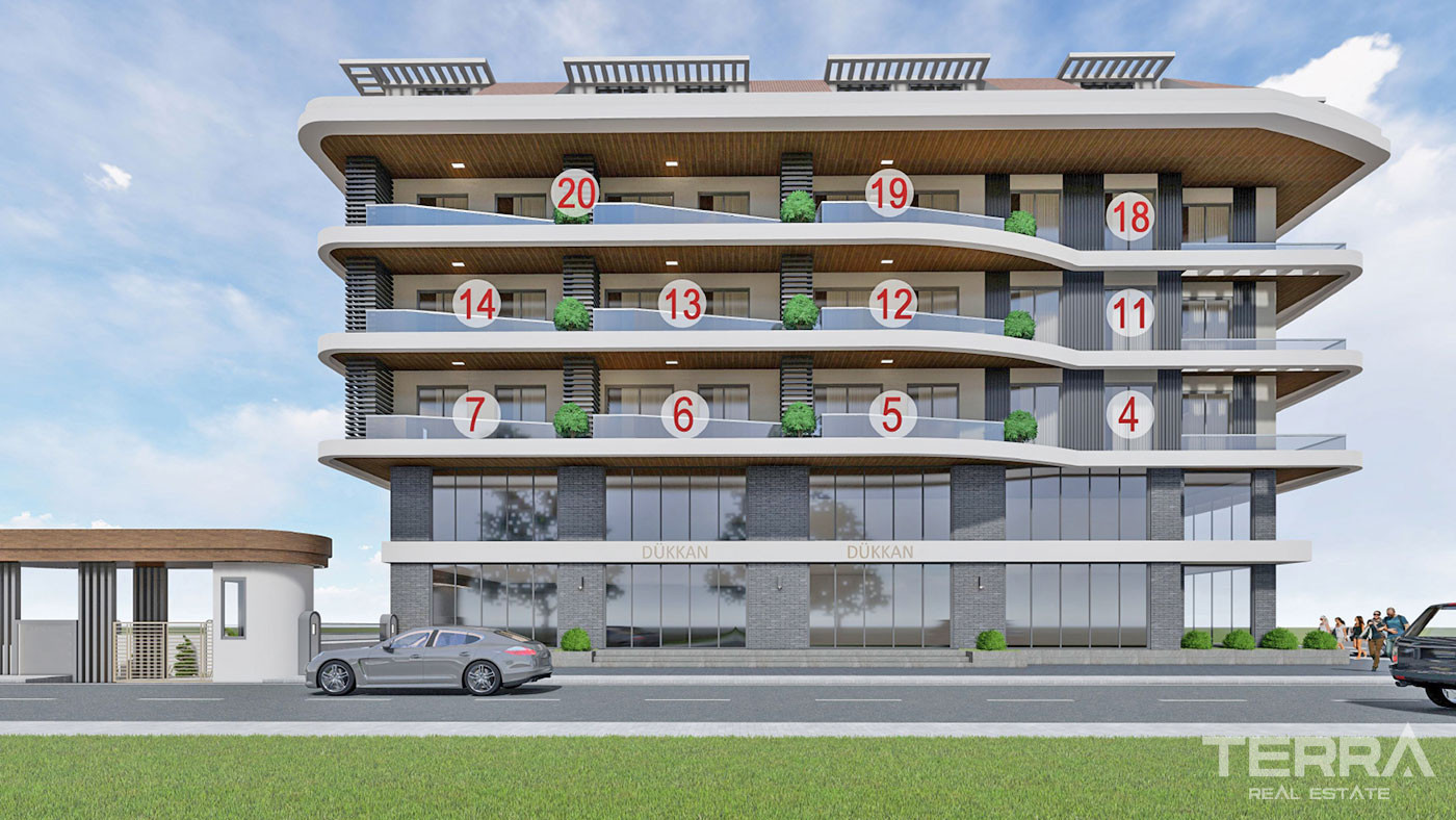 Luxury Apartments in Alanya Kestel Within Only 150 m From the Beach - 53223