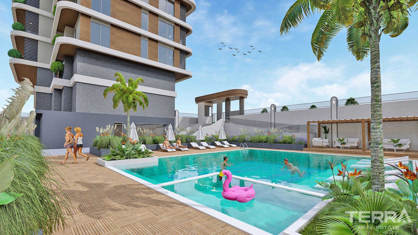 Luxury Apartments in Alanya Kestel Within Only 150 m From the Beach - 53229