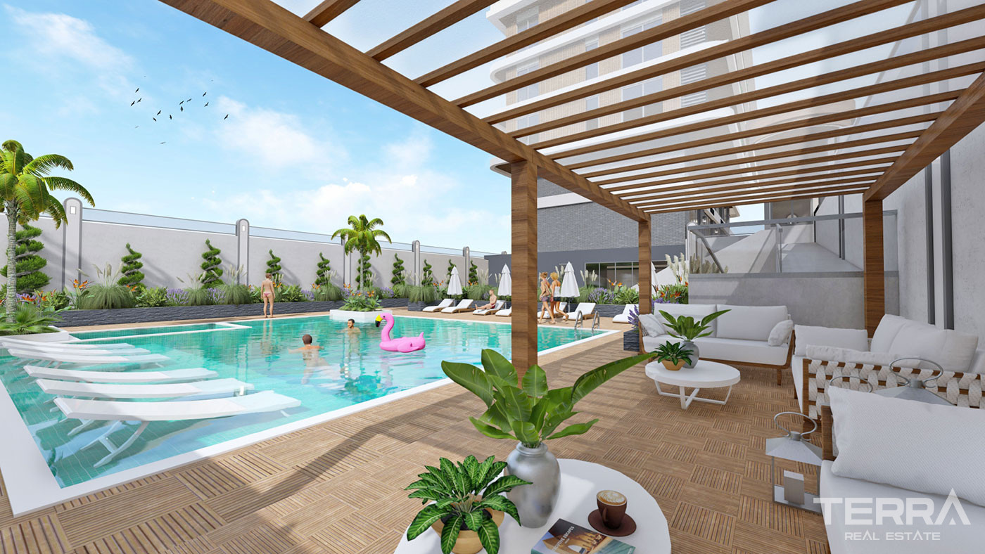 Luxury Apartments in Alanya Kestel Within Only 150 m From the Beach - 53230
