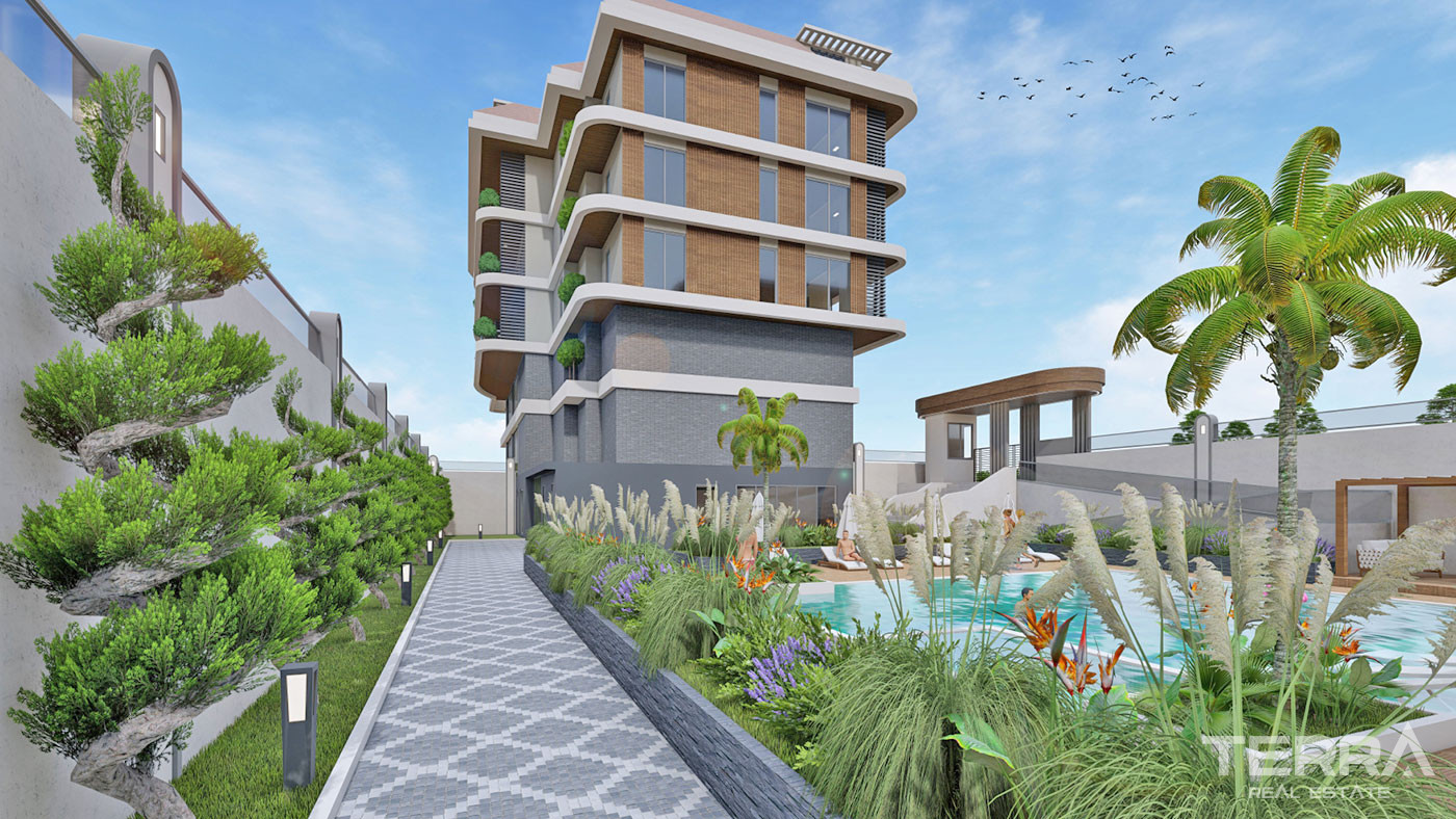Luxury Apartments in Alanya Kestel Within Only 150 m From the Beach - 53231