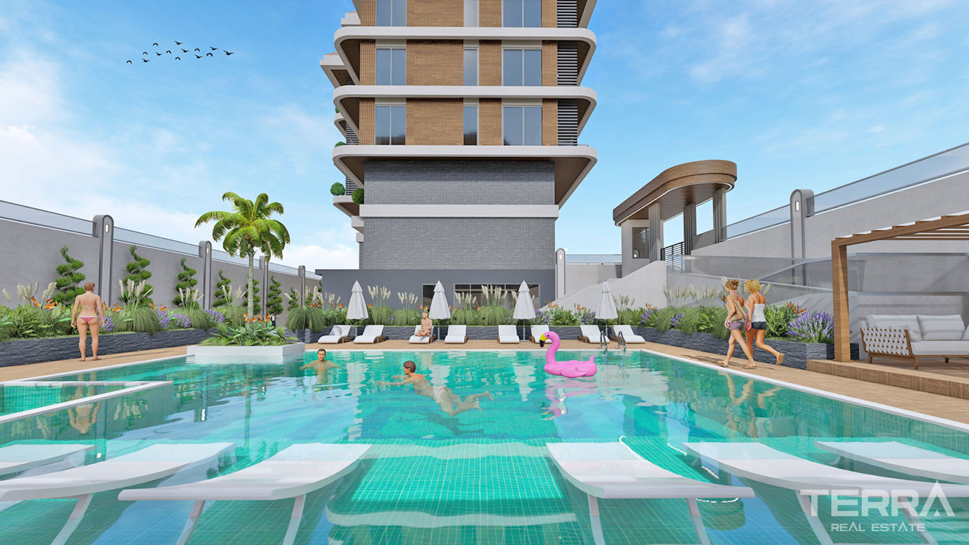 Luxury Apartments in Alanya Kestel Within Only 150 m From the Beach - 53232