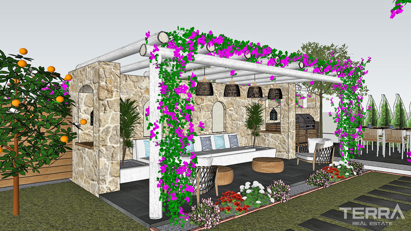 Semi-Detached Luxury Villas in Side Town Close to the Beach - 53781
