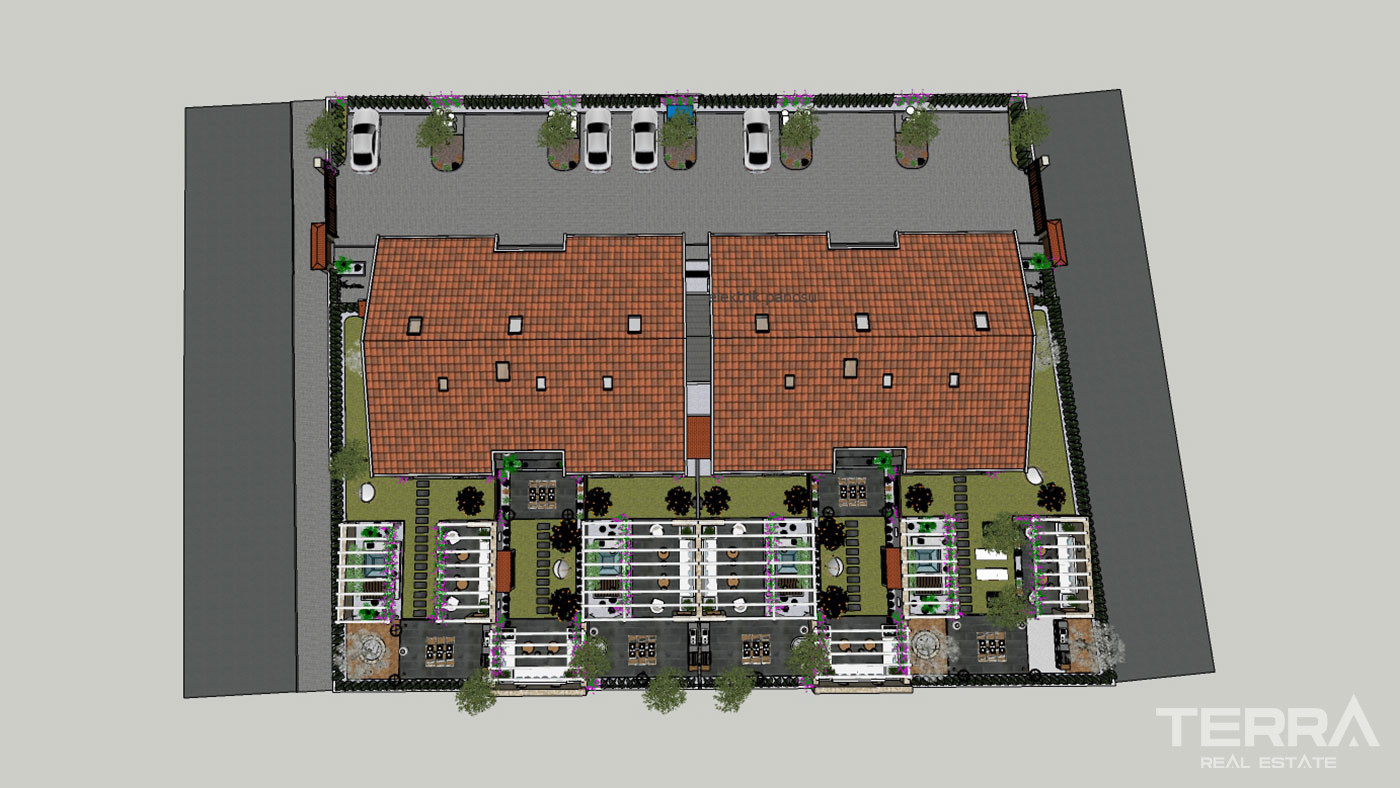 Semi-Detached Luxury Villas in Side Town Close to the Beach - 53782
