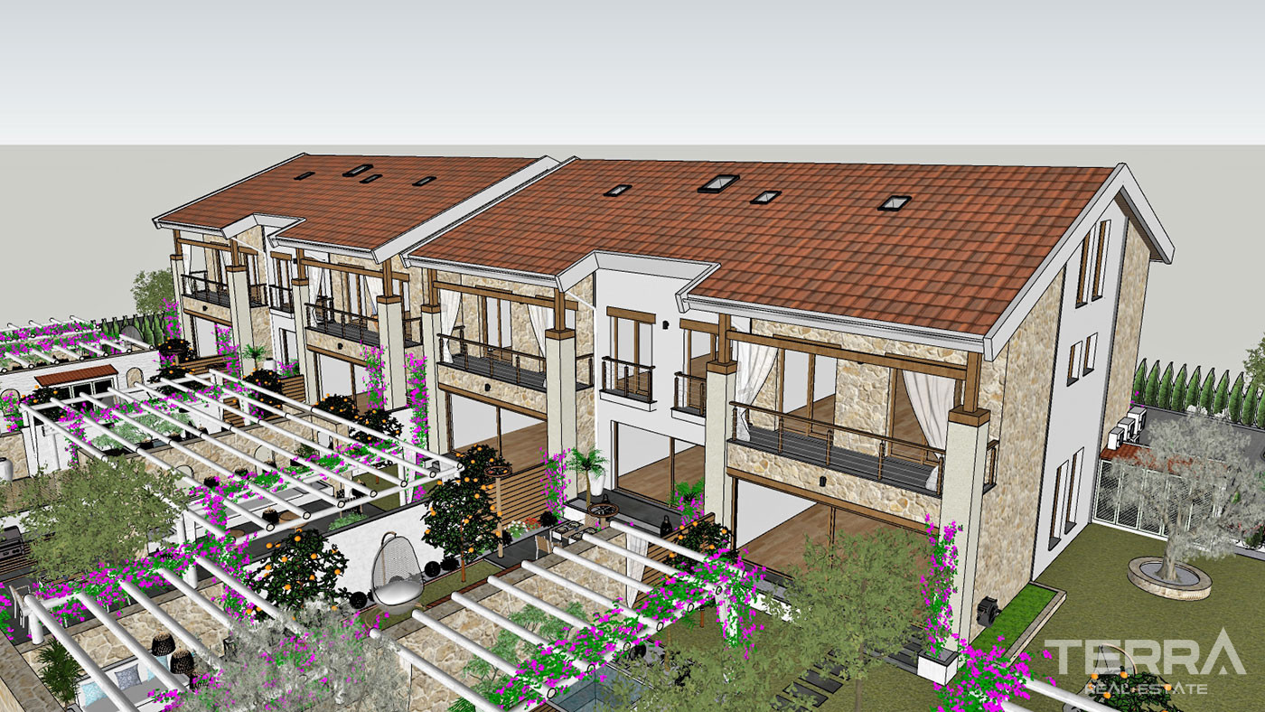 Semi-Detached Luxury Villas in Side Town Close to the Beach - 53786