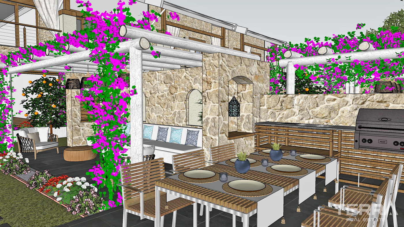 Semi-Detached Luxury Villas in Side Town Close to the Beach - 53787
