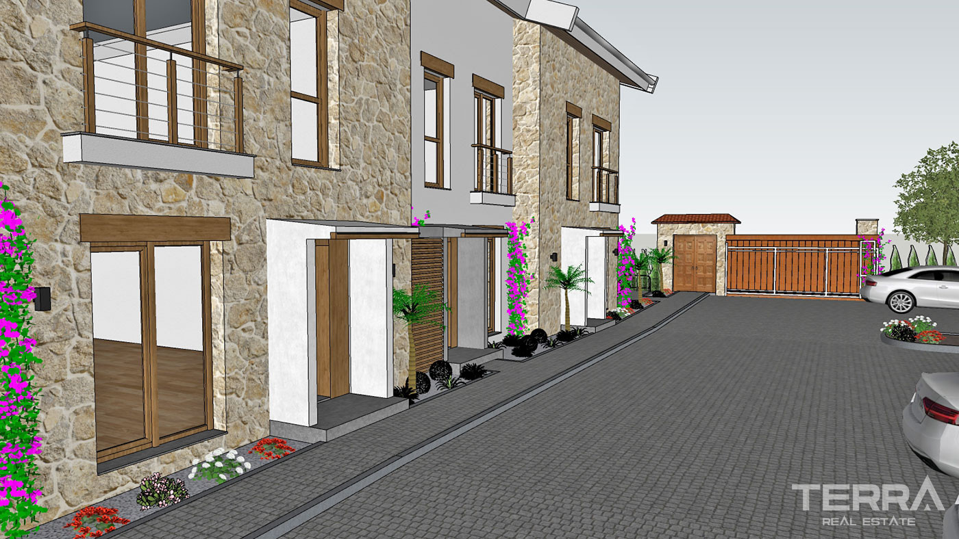 Semi-Detached Luxury Villas in Side Town Close to the Beach - 53789