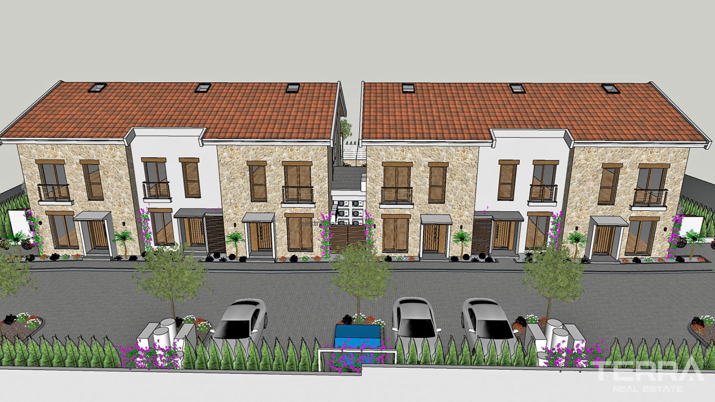 Semi-Detached Luxury Villas in Side Town Close to the Beach - 53790