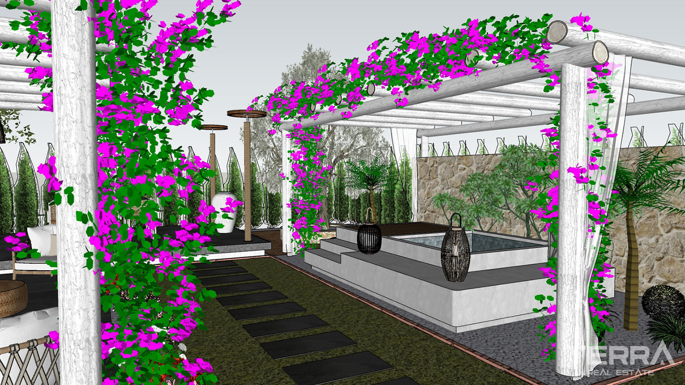 Semi-Detached Luxury Villas in Side Town Close to the Beach - 53791