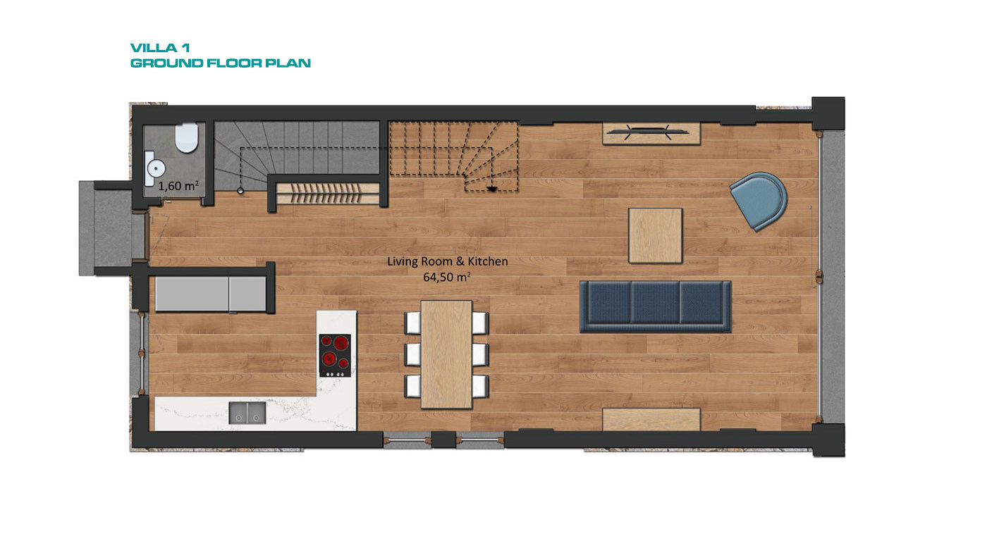 Semi-Detached Luxury Villas in Side Town Close to the Beach - 53802