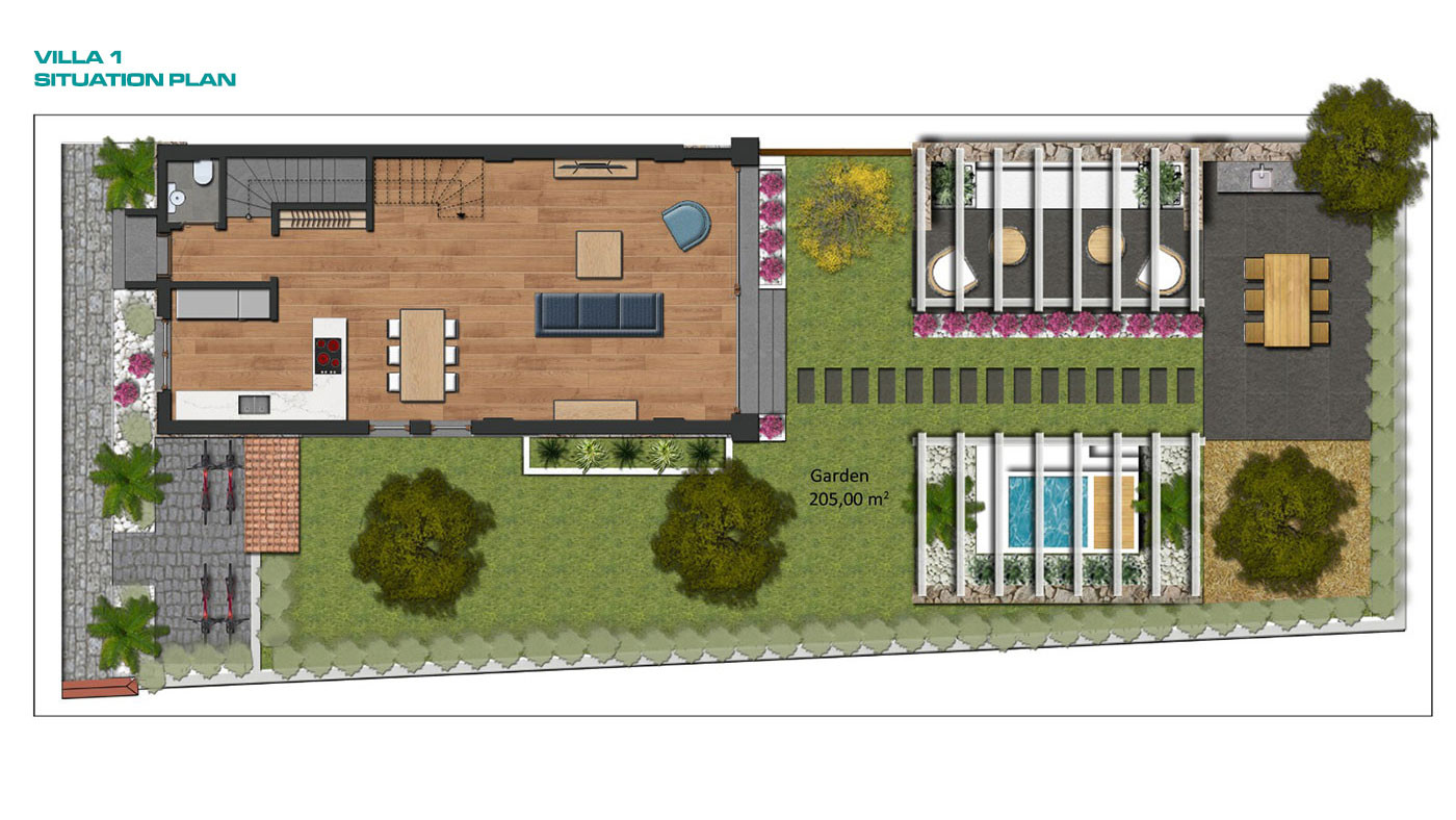 Semi-Detached Luxury Villas in Side Town Close to the Beach - 53803