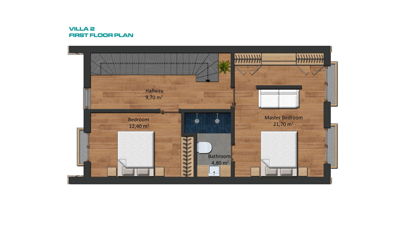 Semi-Detached Luxury Villas in Side Town Close to the Beach - 53808
