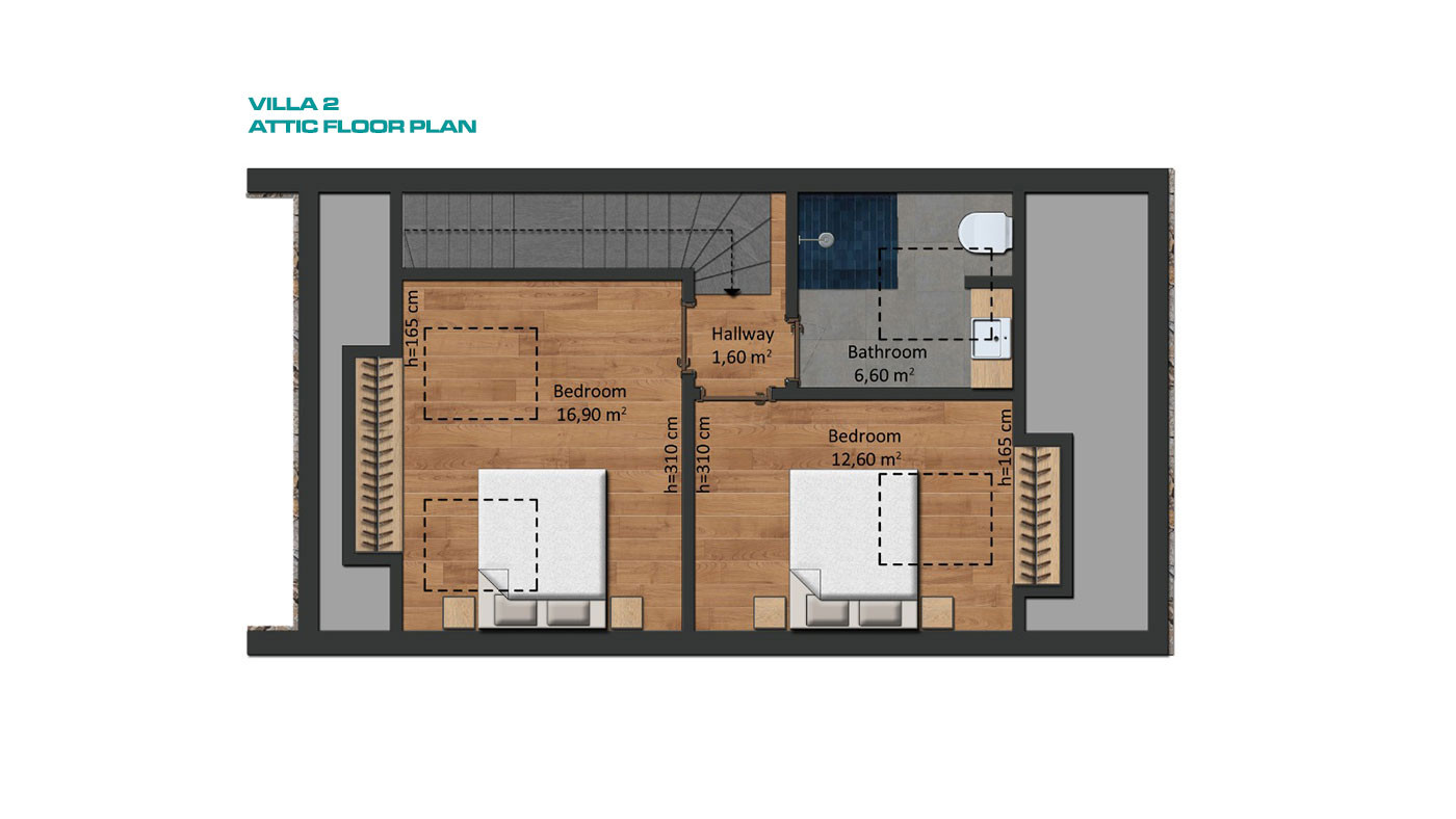 Semi-Detached Luxury Villas in Side Town Close to the Beach - 53809