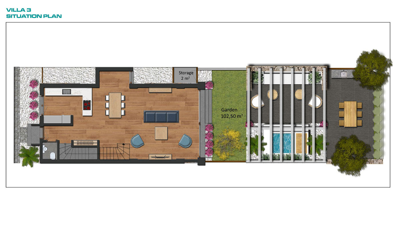 Semi-Detached Luxury Villas in Side Town Close to the Beach - 53810