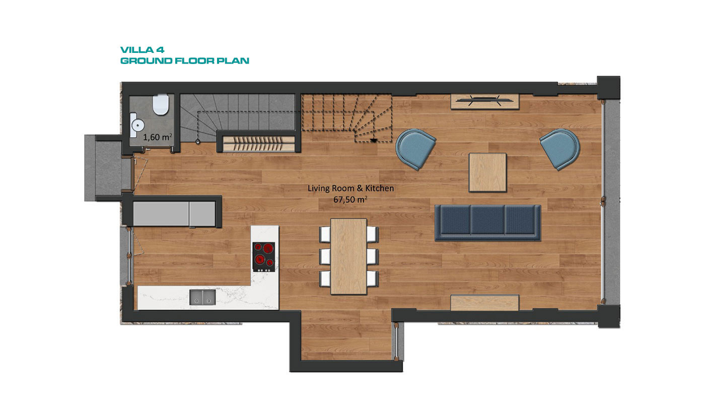 Semi-Detached Luxury Villas in Side Town Close to the Beach - 53815