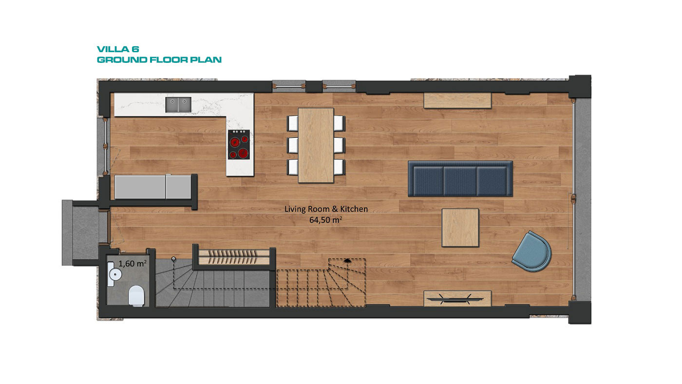 Semi-Detached Luxury Villas in Side Town Close to the Beach - 53823