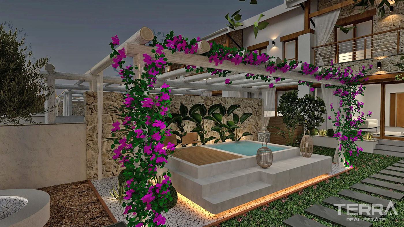 Semi-Detached Luxury Villas in Side Town Close to the Beach - 104507