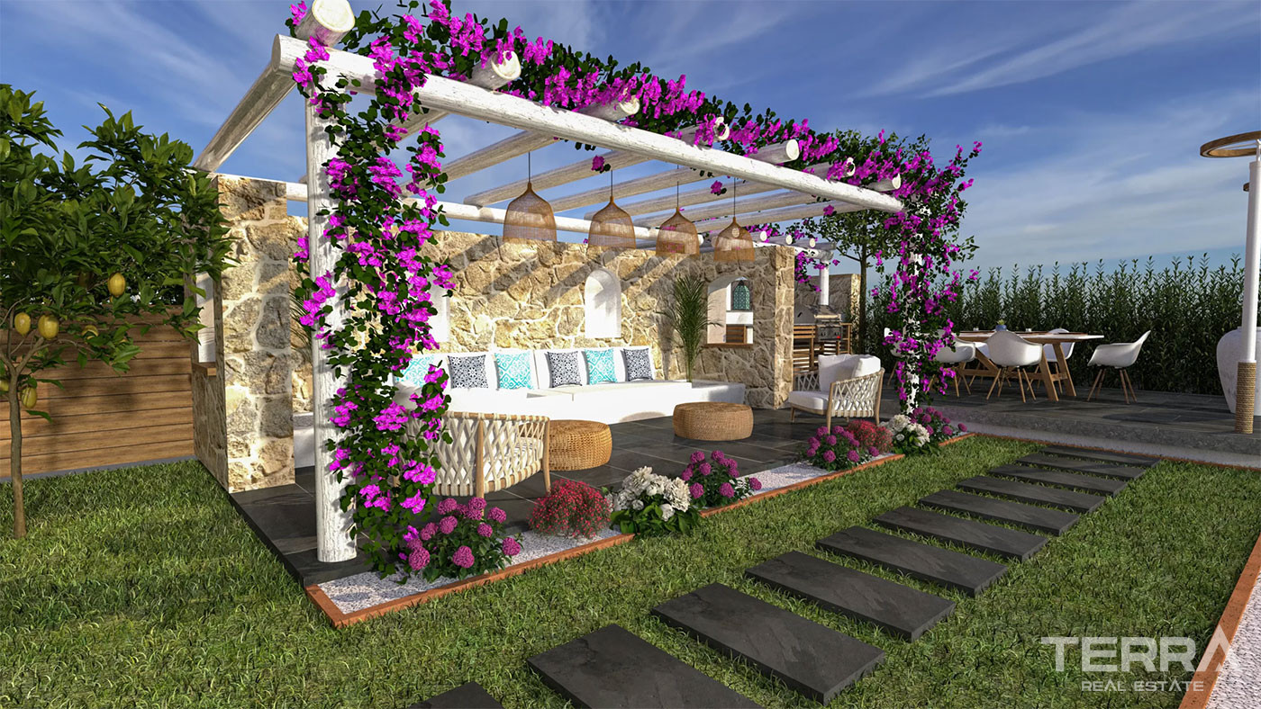 Semi-Detached Luxury Villas in Side Town Close to the Beach - 104508