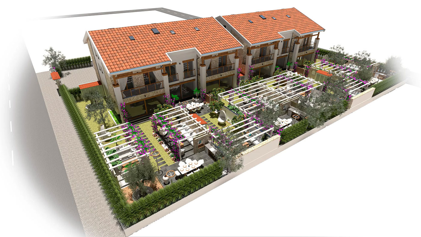 Semi-Detached Luxury Villas in Side Town Close to the Beach - 104510