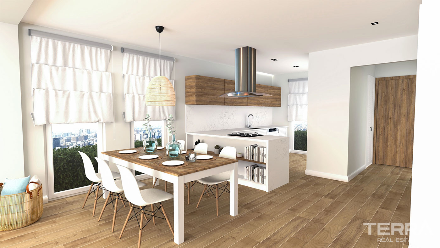 Semi-Detached Luxury Villas in Side Town Close to the Beach - 104511