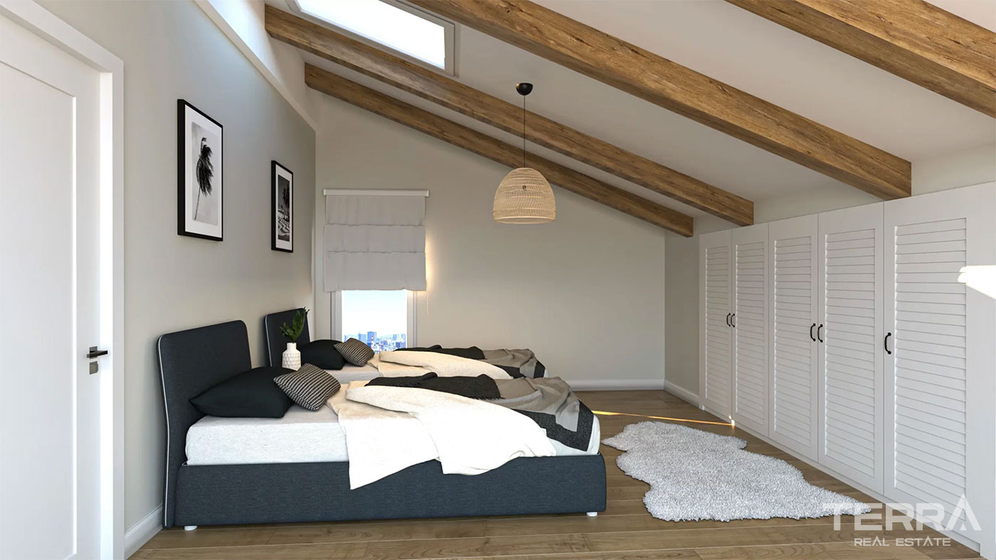 Semi-Detached Luxury Villas in Side Town Close to the Beach - 104514