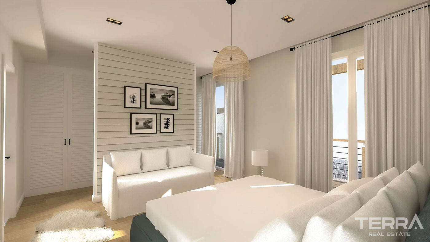Semi-Detached Luxury Villas in Side Town Close to the Beach - 104517