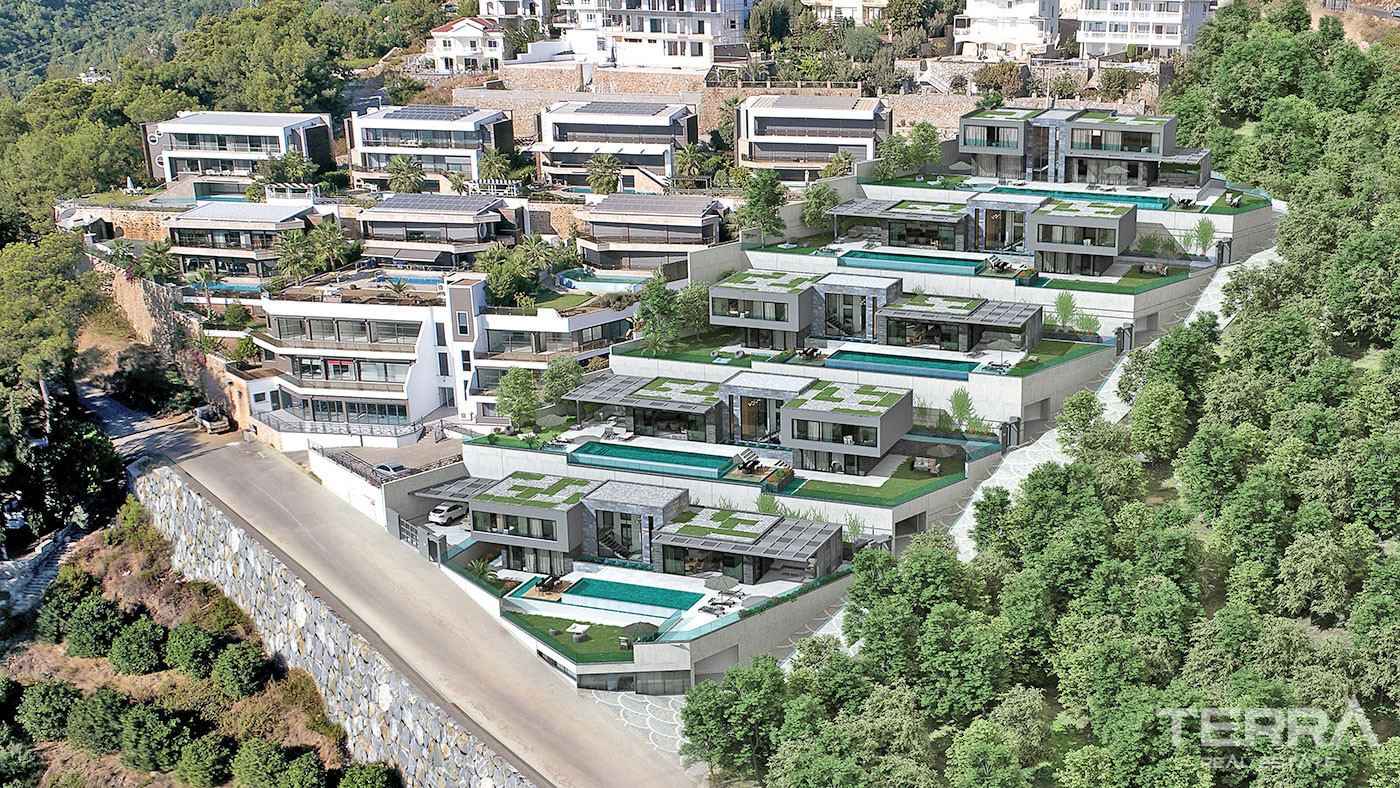 Villas de Qualité Supérieure Avec Vue Mer Panoramique à Alanya Bektaş - 53740