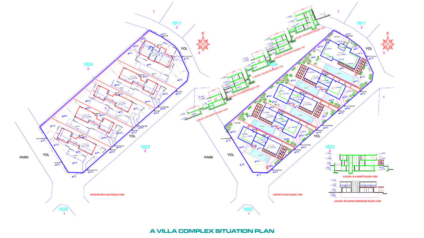 Villas de Qualité Supérieure Avec Vue Mer Panoramique à Alanya Bektaş - 53745