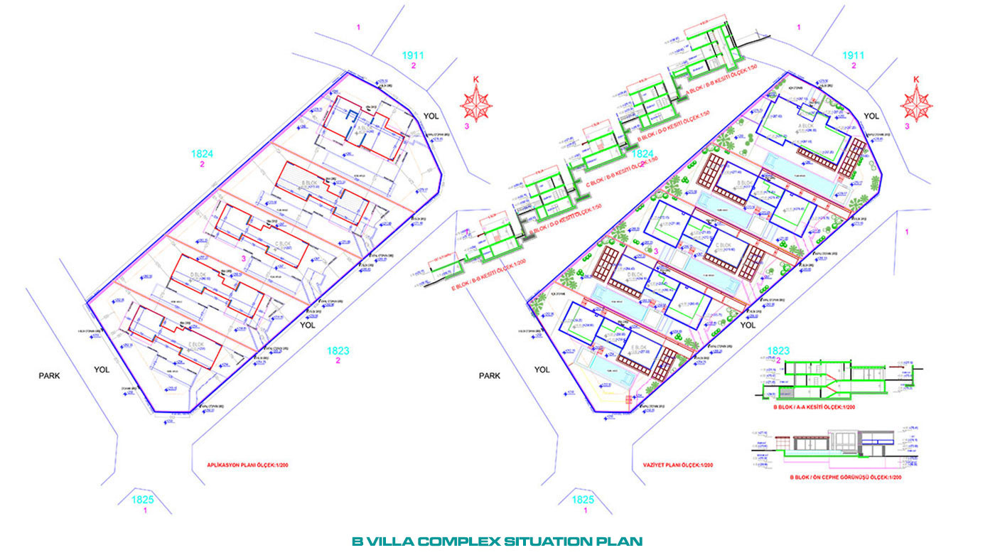 Villas de Qualité Supérieure Avec Vue Mer Panoramique à Alanya Bektaş - 53751
