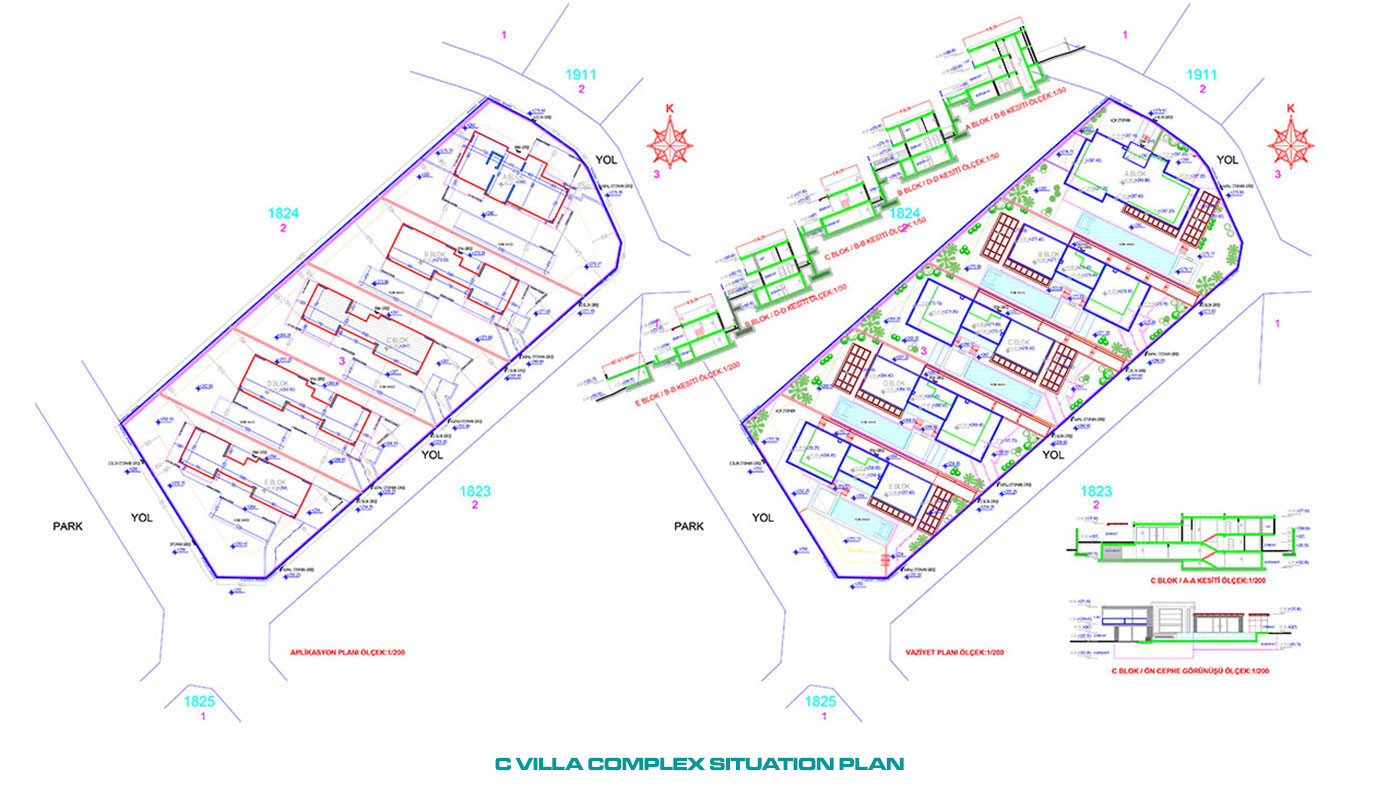 Villas de Qualité Supérieure Avec Vue Mer Panoramique à Alanya Bektaş - 53758