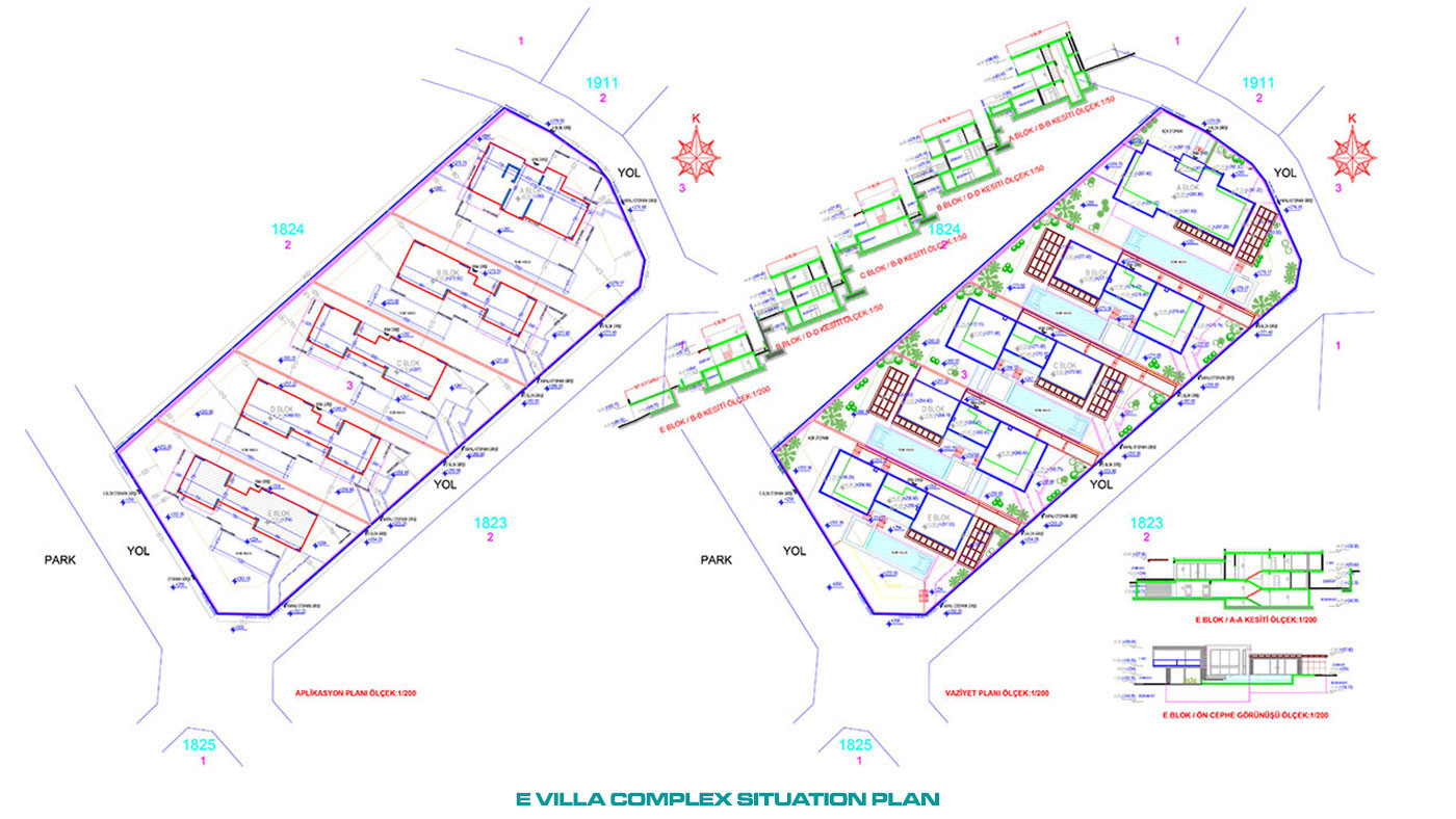 Villas de Qualité Supérieure Avec Vue Mer Panoramique à Alanya Bektaş - 53772