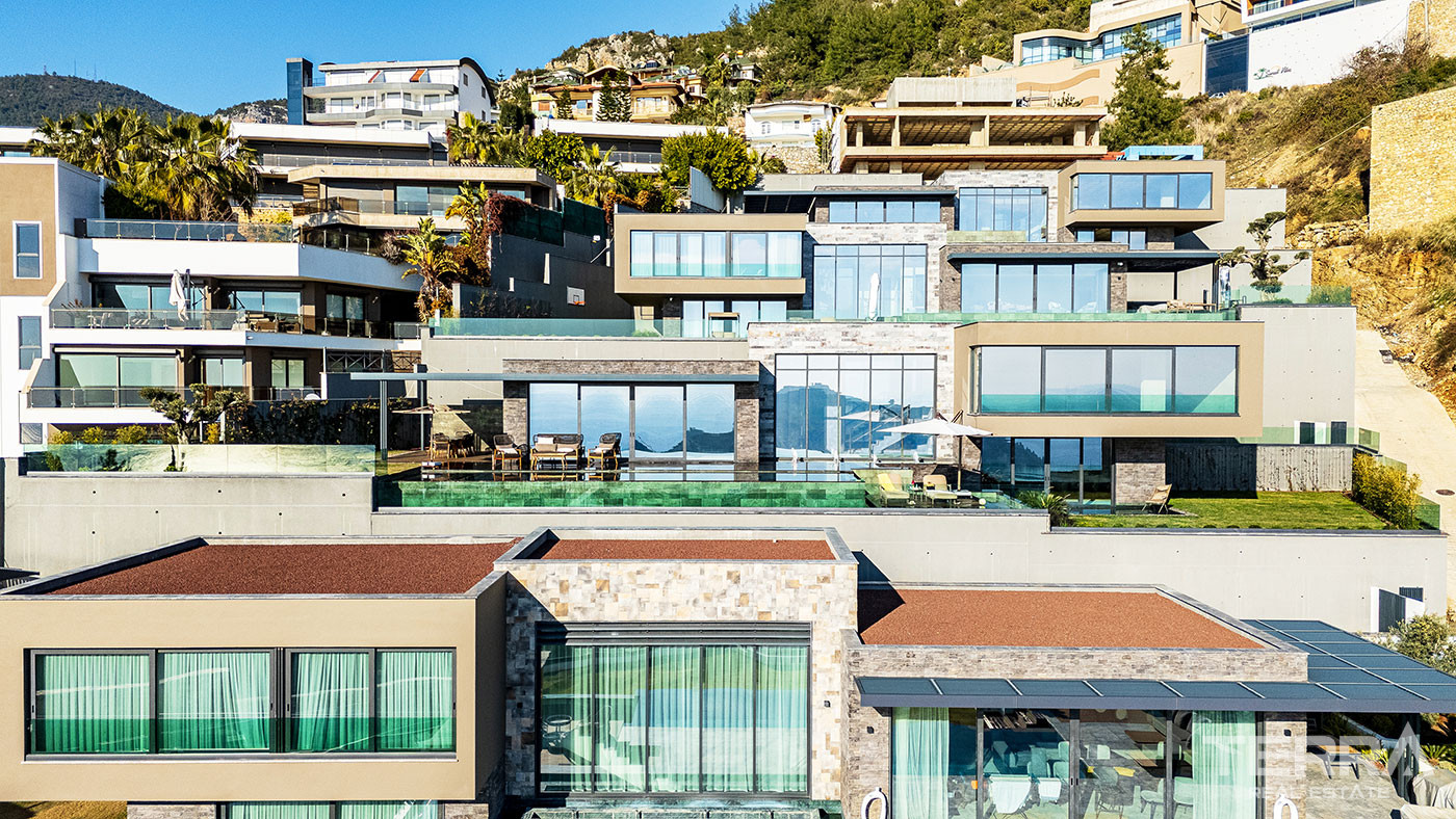 Villas de Qualité Supérieure Avec Vue Mer Panoramique à Alanya Bektaş - 104015