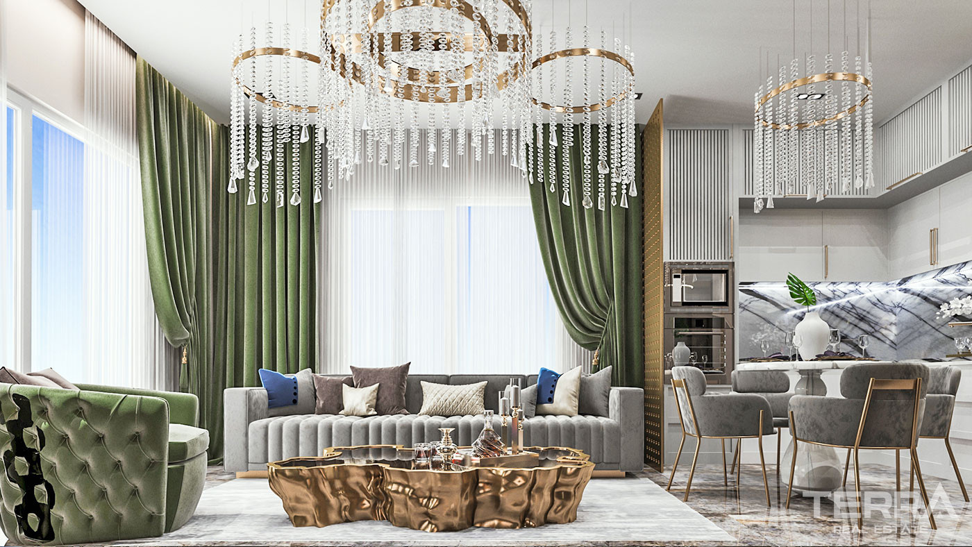 Exklusiva strandlägenheter i Cebeci Towers, Alanya, Mahmutlar - 62253