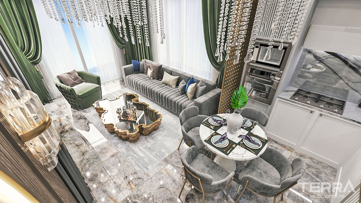 Exklusiva strandlägenheter i Cebeci Towers, Alanya, Mahmutlar - 62256