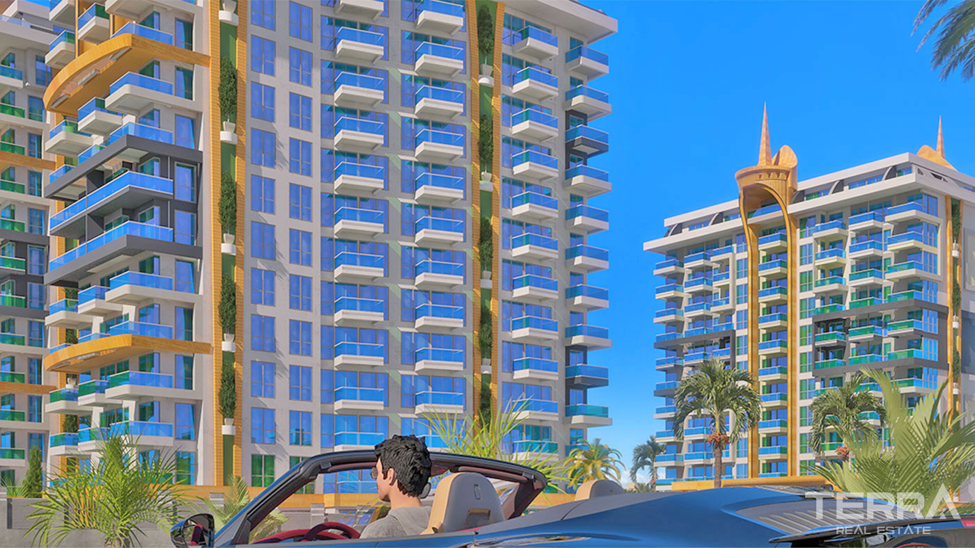Exklusiva strandlägenheter i Cebeci Towers, Alanya, Mahmutlar - 64266