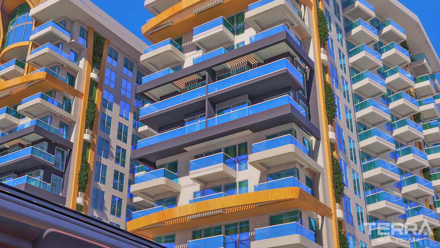 Exklusiva strandlägenheter i Cebeci Towers, Alanya, Mahmutlar - 64269
