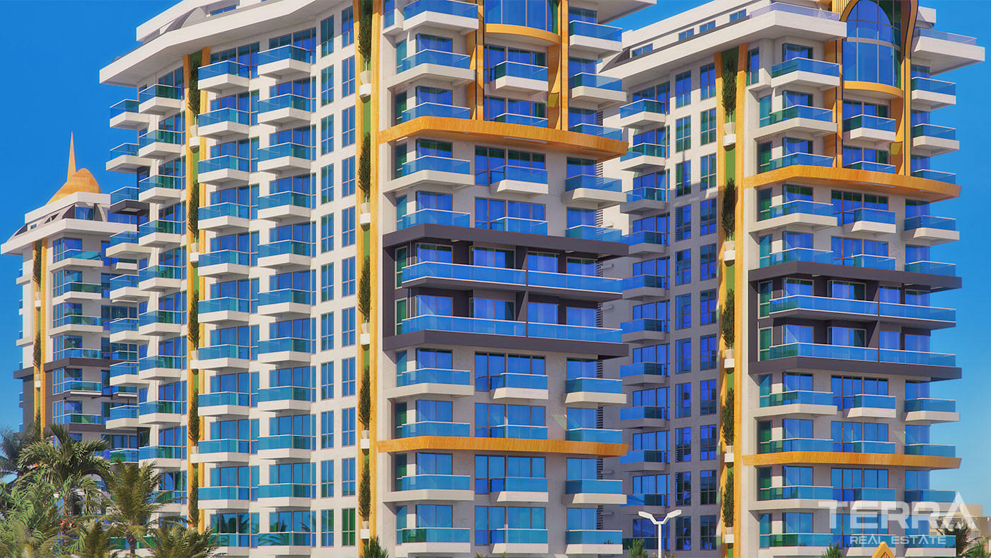 Exklusiva strandlägenheter i Cebeci Towers, Alanya, Mahmutlar - 64275